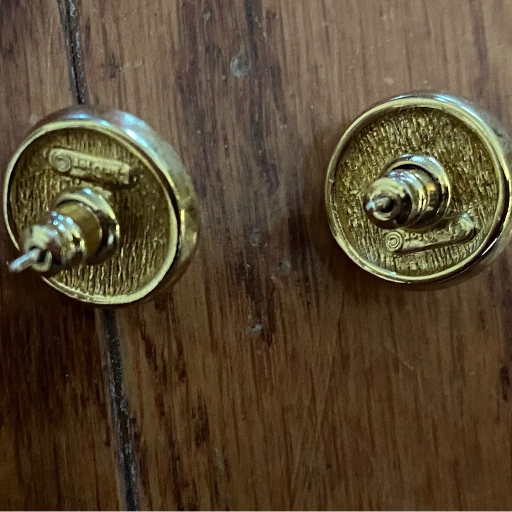 Vintage Christian Dior Pave Pearl Pierced Earrings - Picture 7 of 7